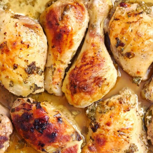 greek chicken up close