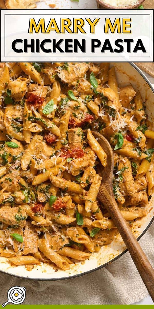 marry me chicken pasta pin image
