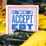 We accept EBT sign