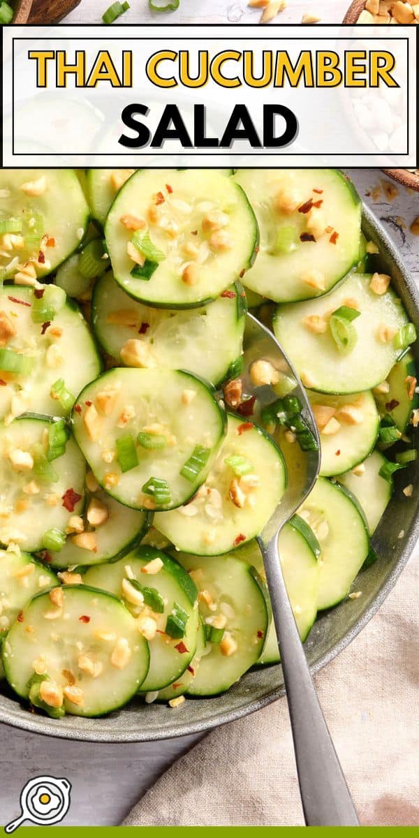 Thai cucumber salad pin image