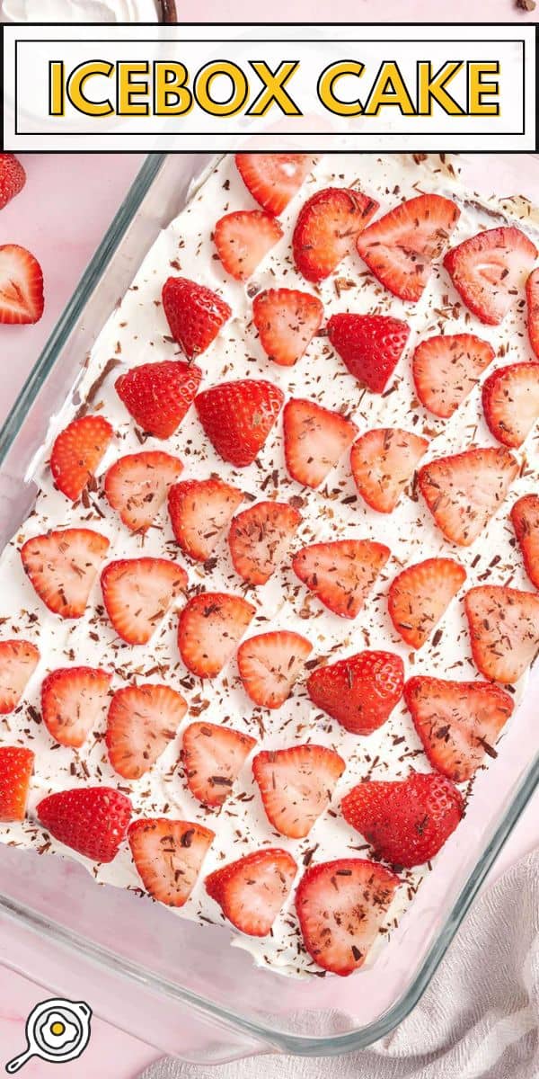 icebox cake pin image