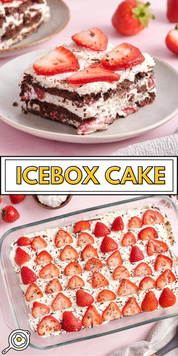 icebox cake pin image