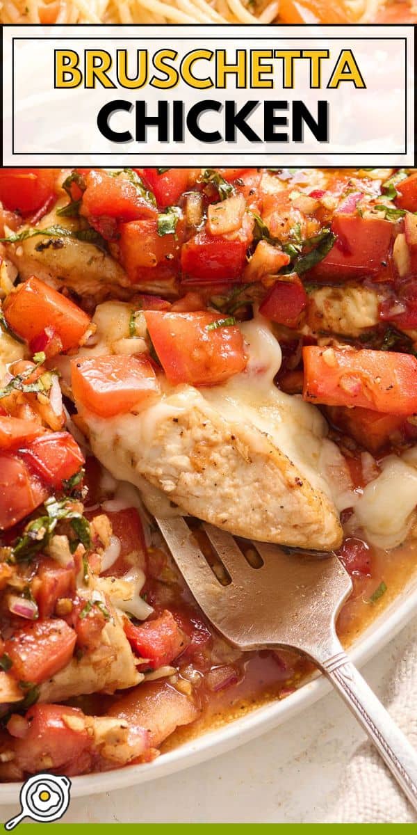 bruschetta chicken pin image