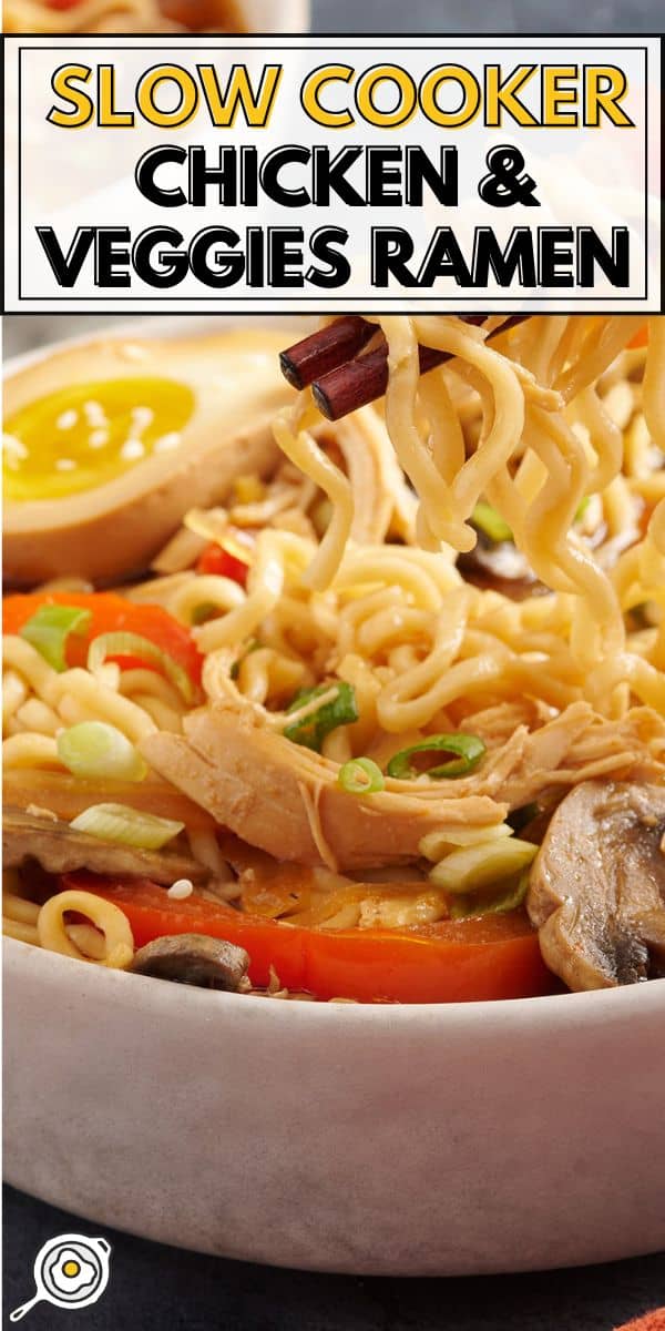 slow cooker veggies and ramen pin image