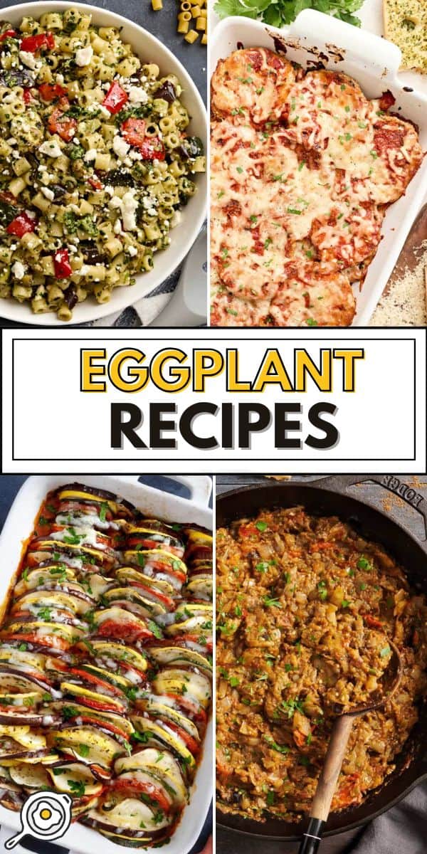 eggplant recipes pin image