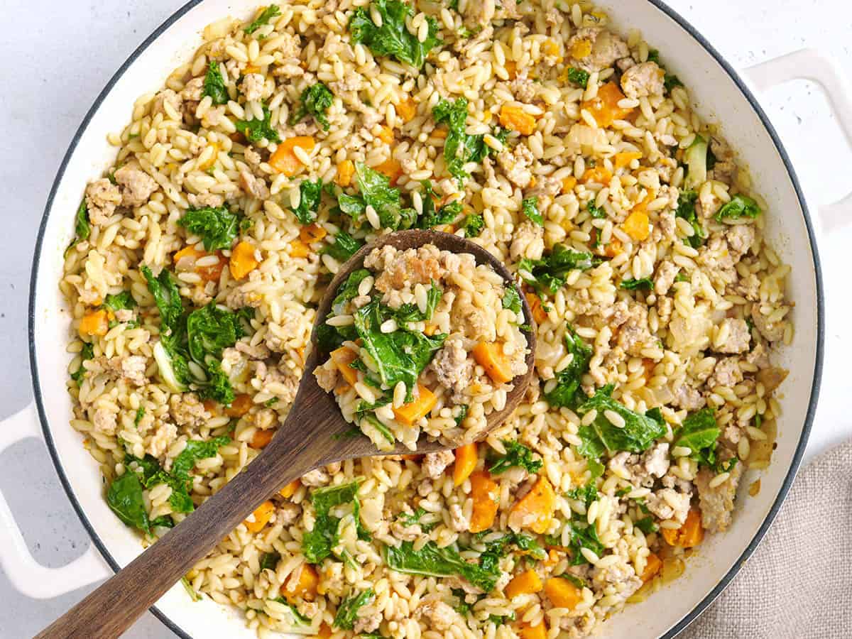 Sweet Potato and Ground Turkey Skillet