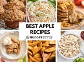 A collage of our best apple recipes.