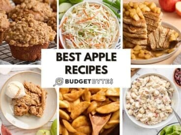 A collage of our best apple recipes.