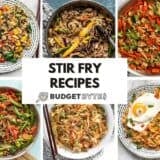stir fry collage