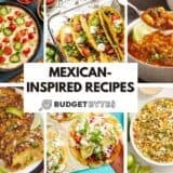 A collage of Mexican-inspired recipes.