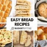 A collage of bread recipes.